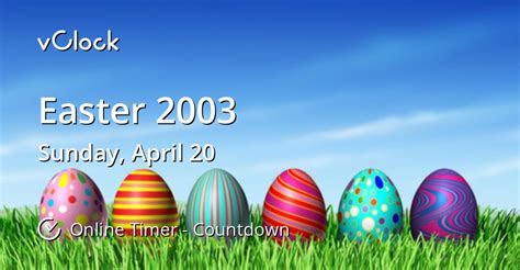 easter in 2003|More.